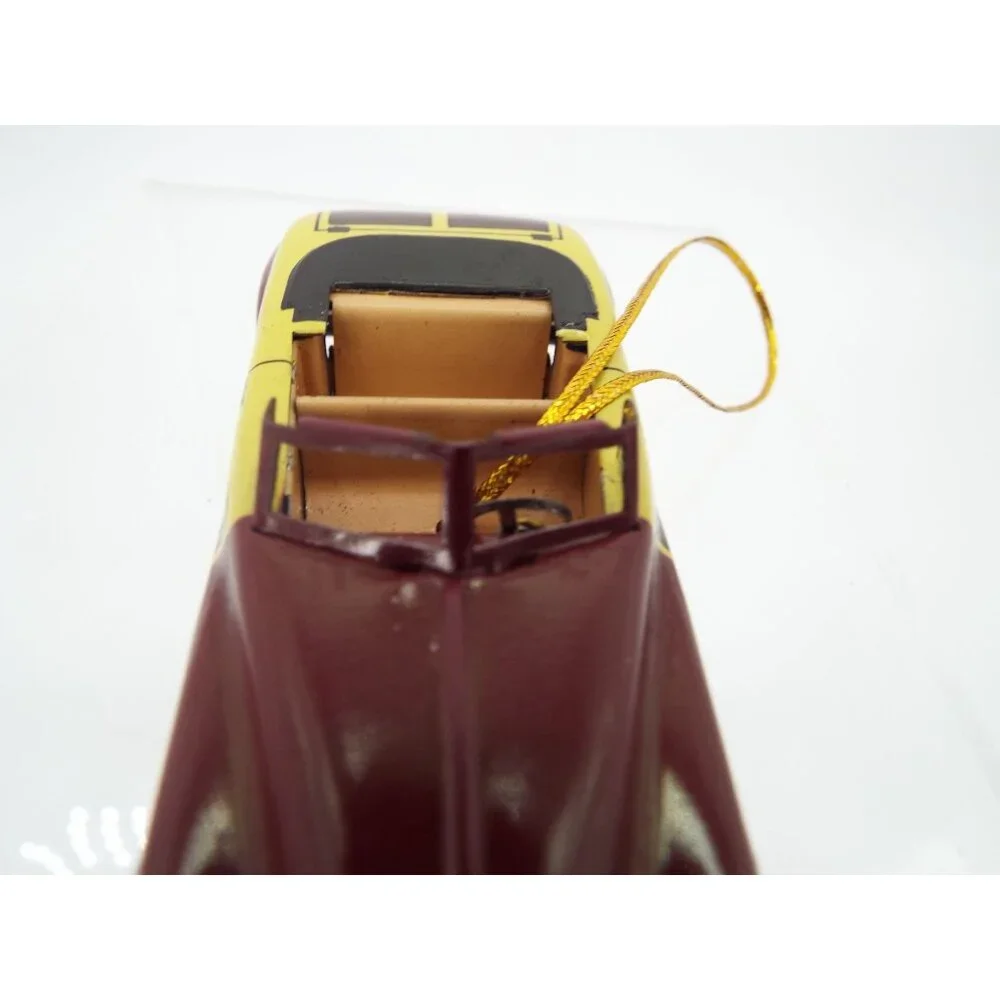 Restoration Hardware Classic Tin Toys 1947 Woody Car Ornament with Box